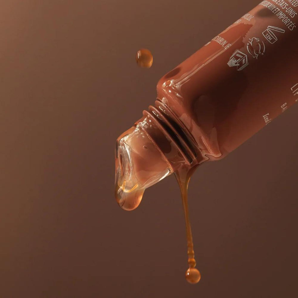 Display-ready Summer Fridays Iced Coffee lip balm packaging