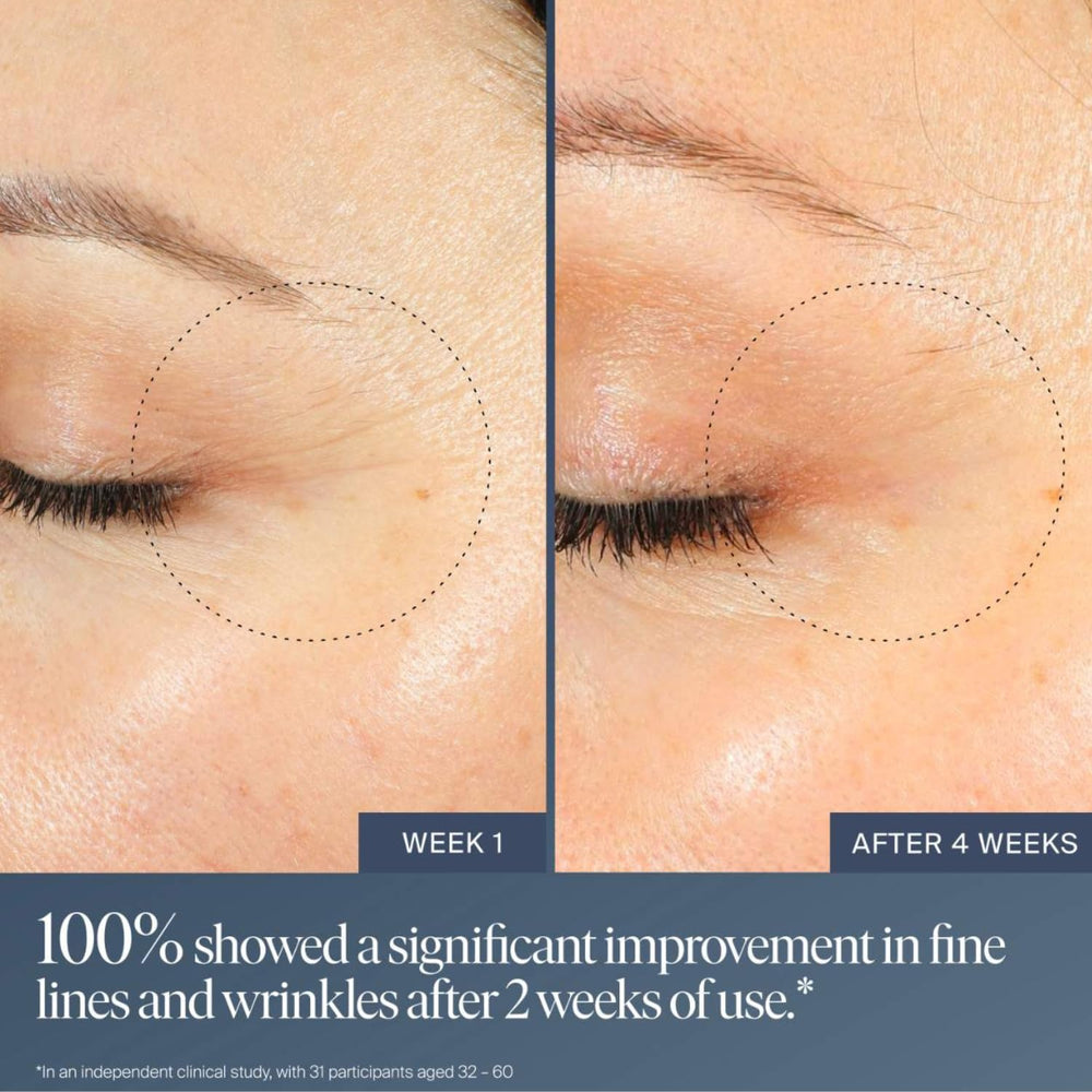 Dropper of Jet Lag Overnight Eye Serum ready for precise nightly application.