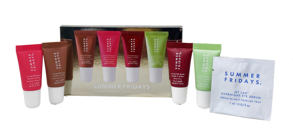 Summer Fridays Lip Butter Balm Minis Vanilla Beige enhances the natural lip tone with a hydrating formula.