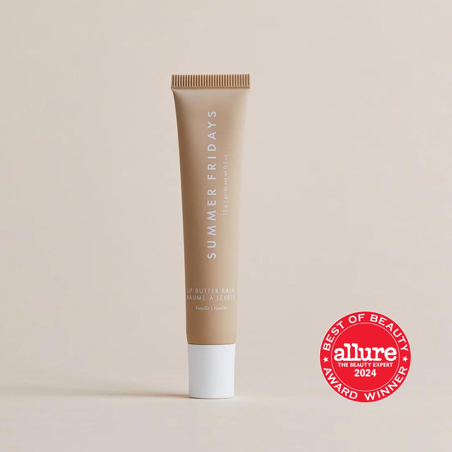 Close-up showing balm texture with non-tacky shine