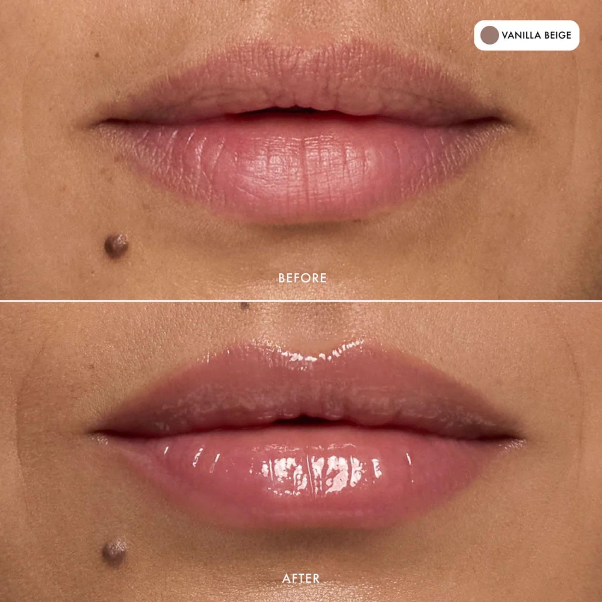 Close-up of Summer Fridays Lip Butter Balm Vanilla application for smooth lips.