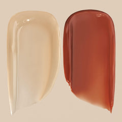 Summer Fridays Lip Butter Balm Vanilla Beige tube shows sheer tint with natural glow.