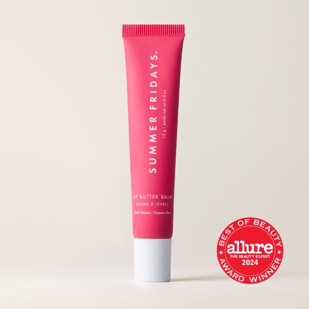 Pink Guava sheer color on lips with subtle shine