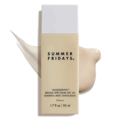 Summer Fridays ShadeDrops bottle pour enables precise, mess-free daily application.