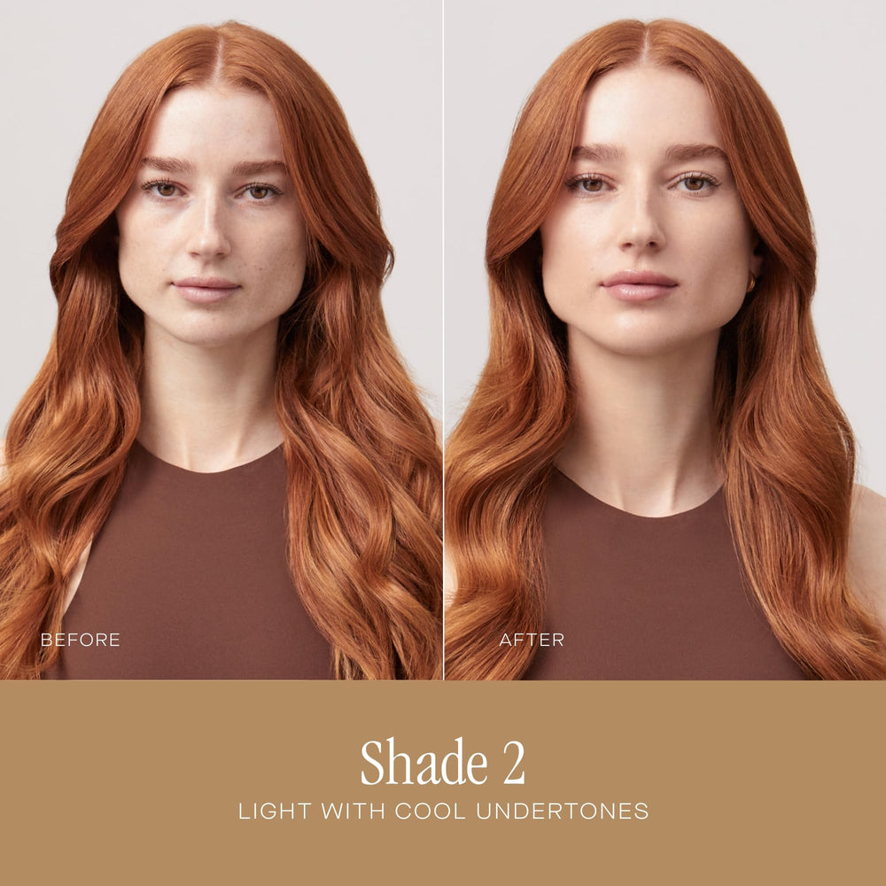 Summer Fridays Sheer Skin Tint being applied for seamless, sheer coverage.