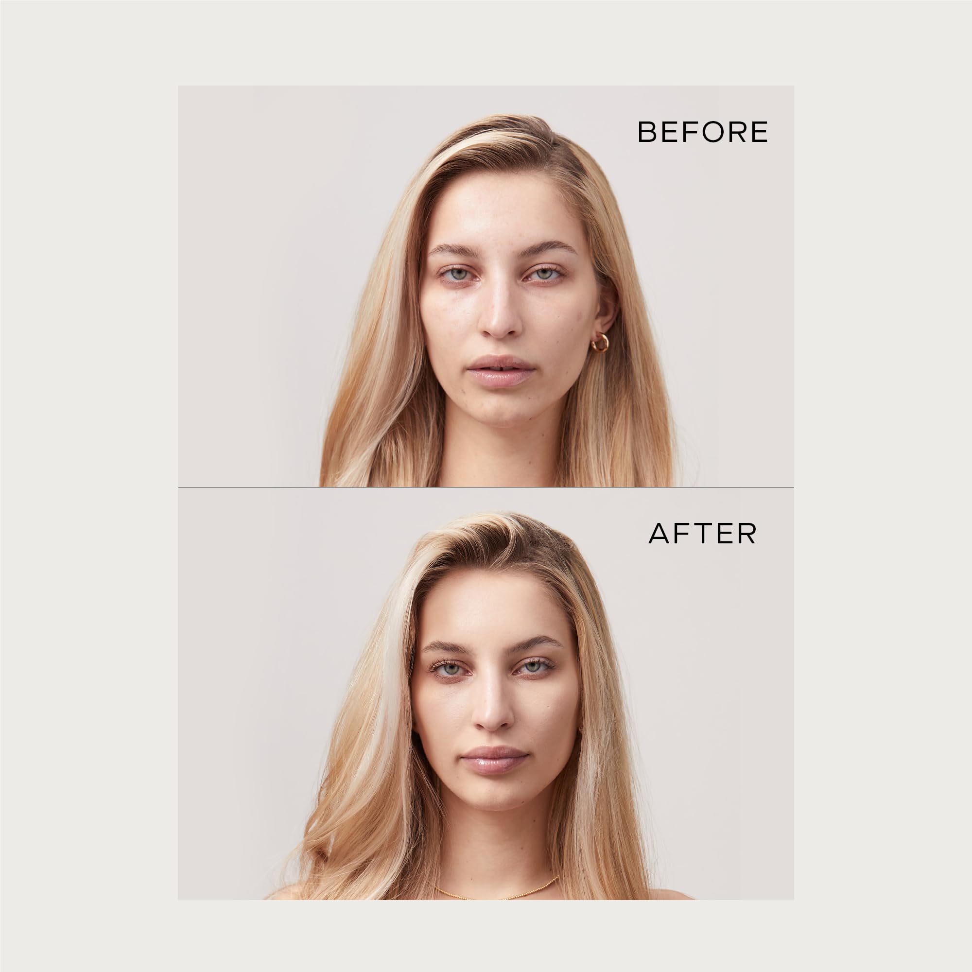 Summer Fridays Sheer Skin Tint on the cheek yields a natural glow.