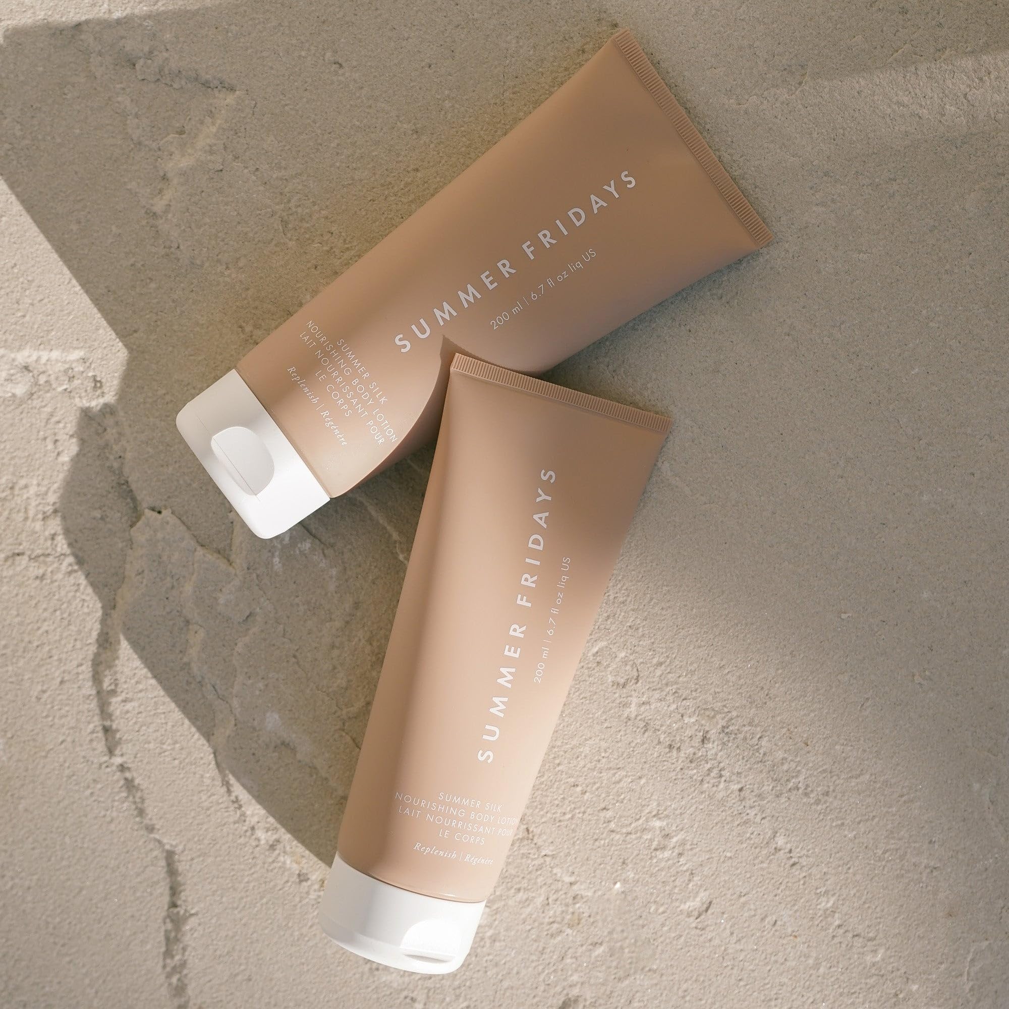 Blend of grapeseed and argan oils in Summer Fridays bottle nourishes skin
