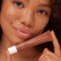 Buildable shine from Summer Fridays tinted lip butter finish