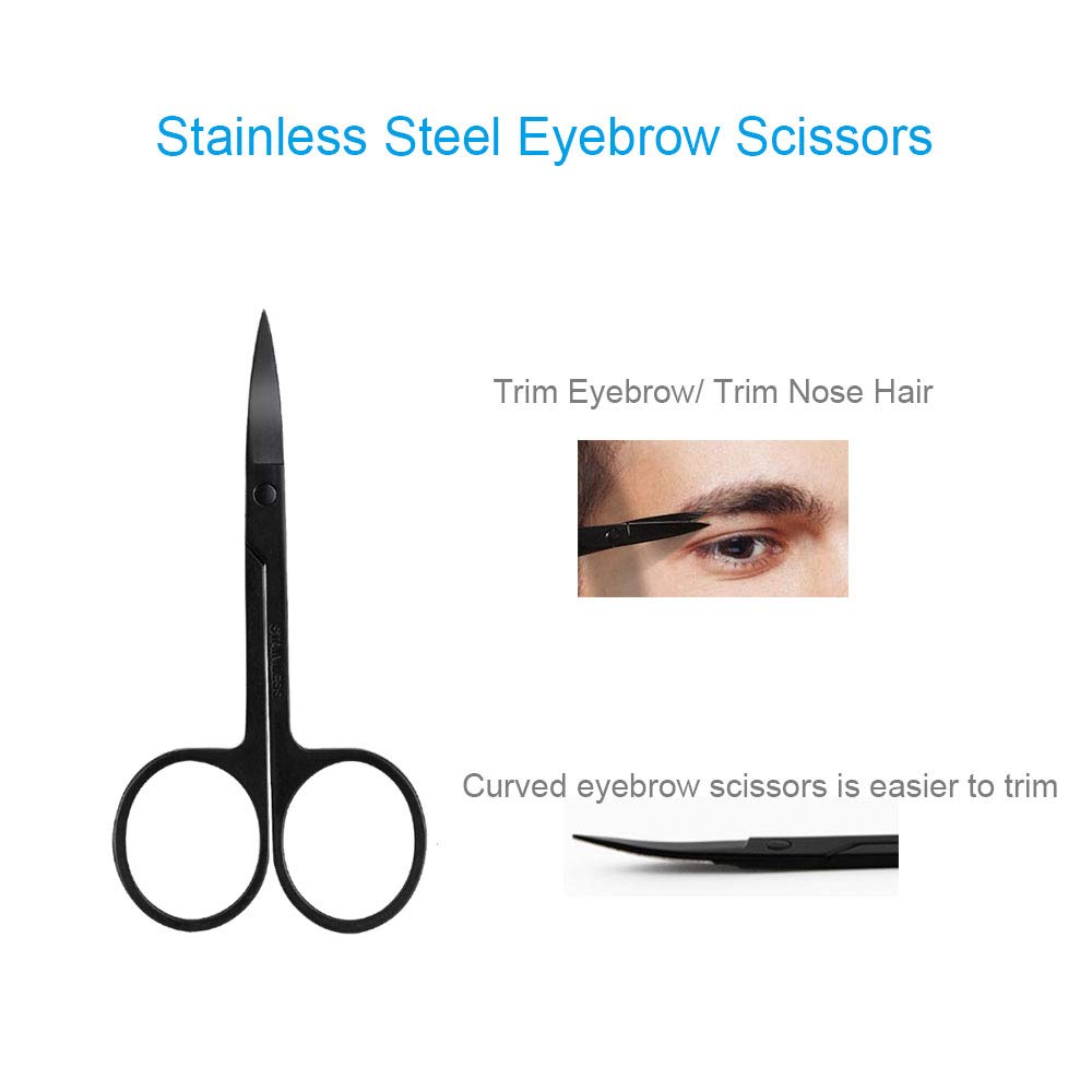 Summer Lemon eyebrow scissors with ultra-thin precision blades for clean shaping.