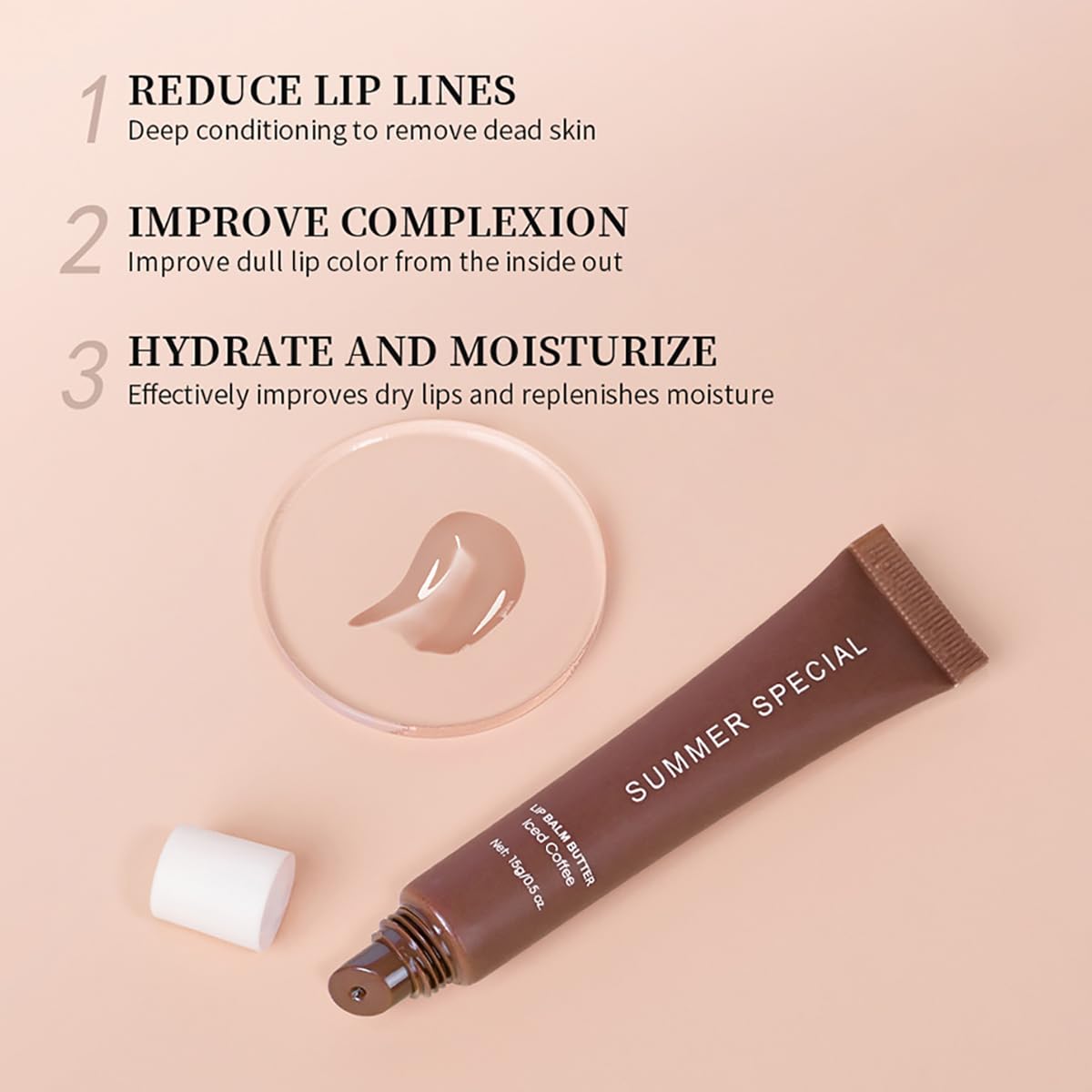 Summer Lip Balm mint clear provides a refreshing feel and smooth lips