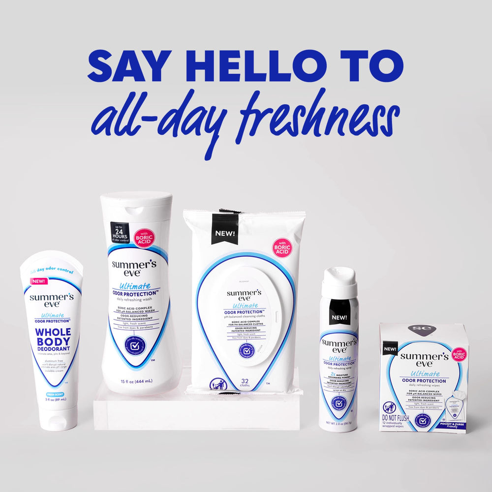 Summer's Eve Fresh Scent provides a calm, refreshing aura.