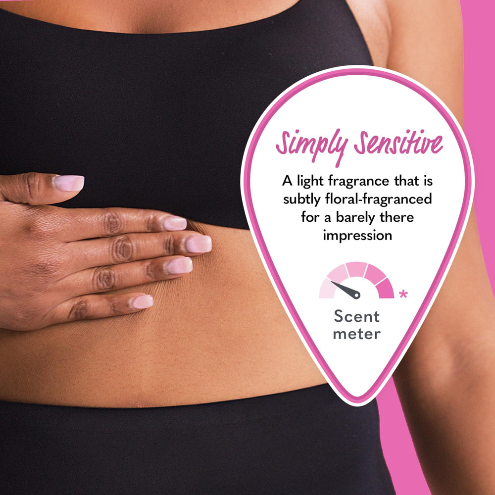 Summer's Eve Simply Sensitive travel 3oz bottle ideal for gym bag and carry-on.