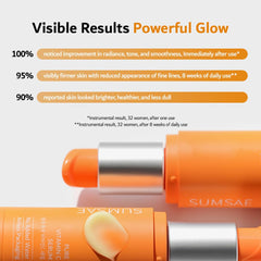 SUMSAE Pure Vitamin C Serum in an airless pump demonstrates freshness preservation.