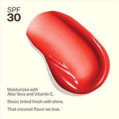 Sun Bum aplicación diaria de tinte labial SPF 30 con coco para color sutil.
