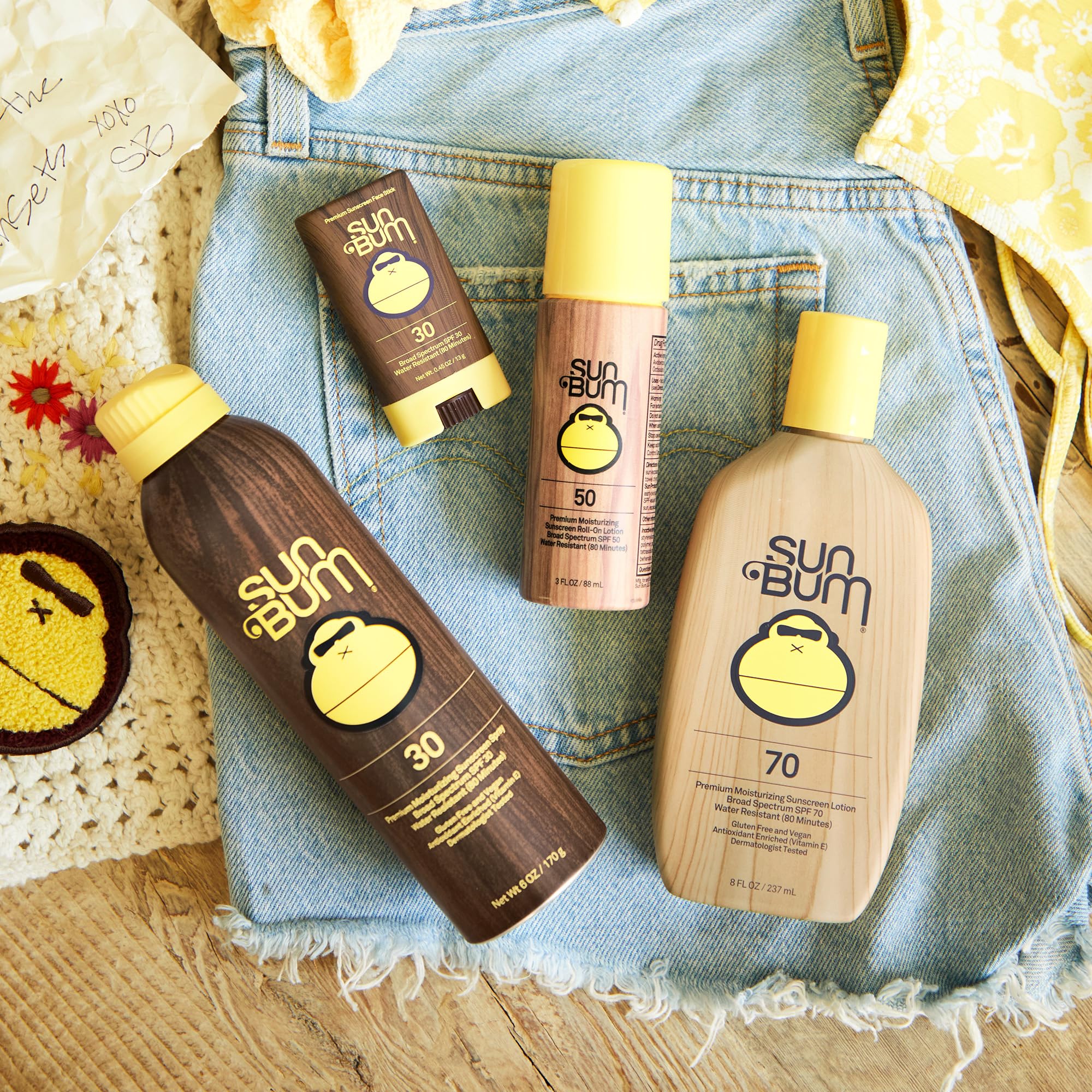Sun Bum aplicación rápida y agradable para pieles sensibles.