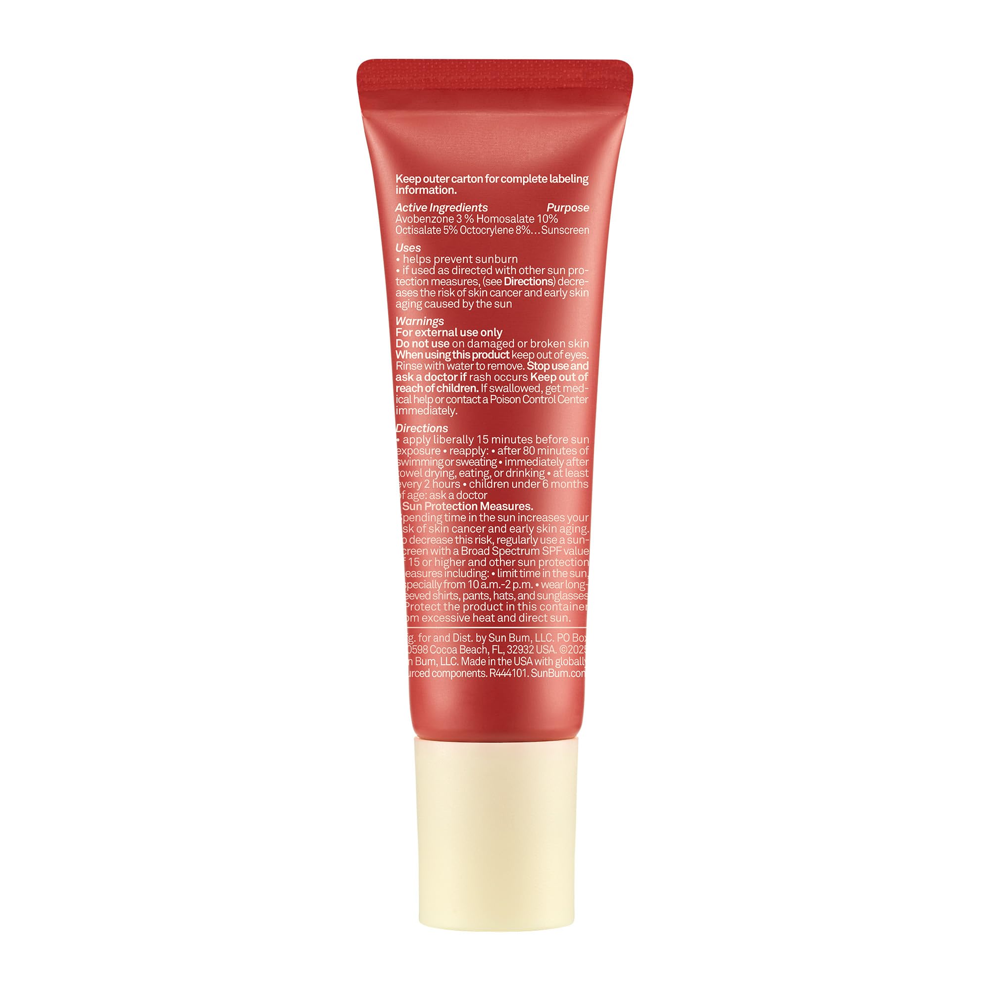 Sun Bum bálsamo labial con coco, perfecto para labios secos