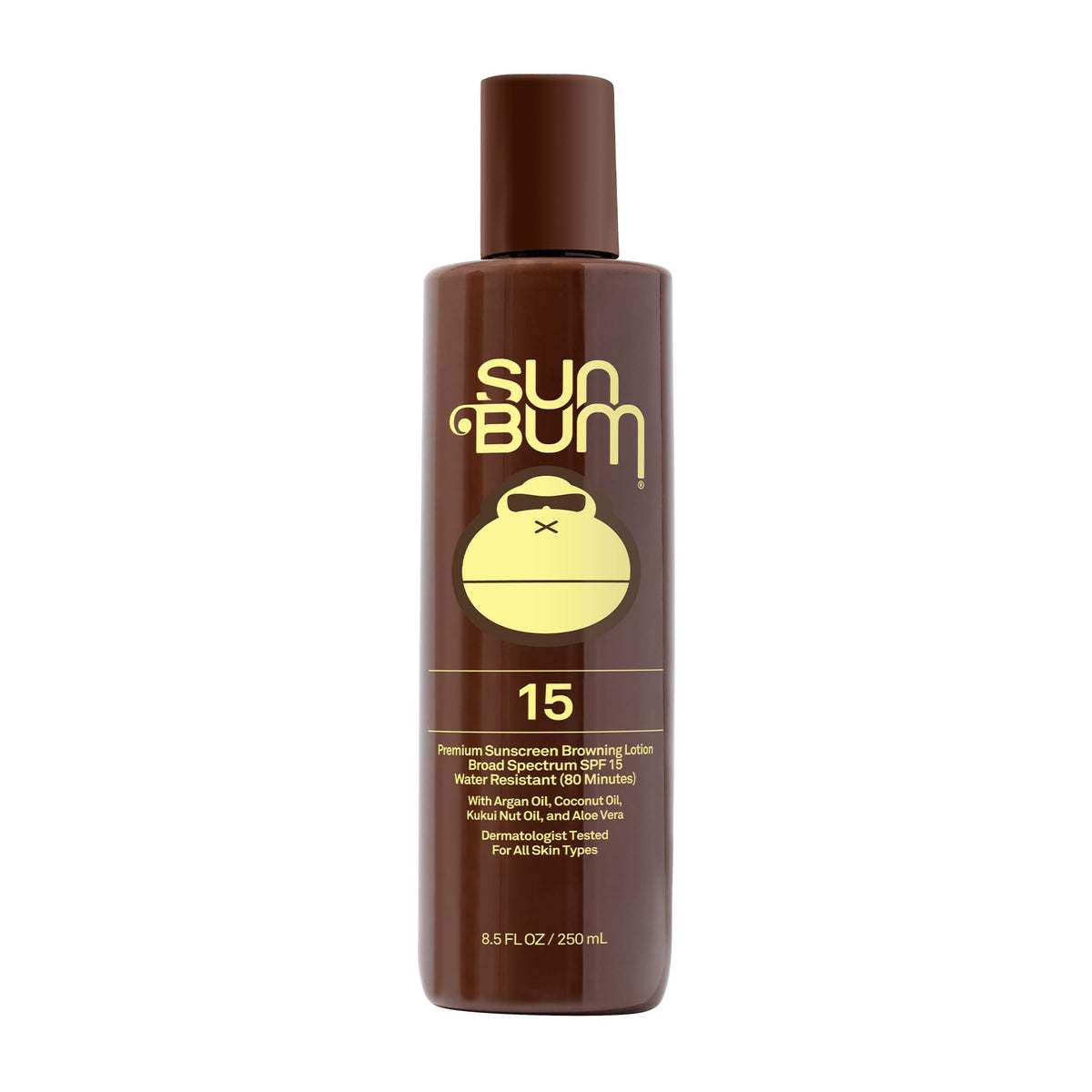 Sun Bum Browning Lotion en botella para bronceado gradual y protección solar