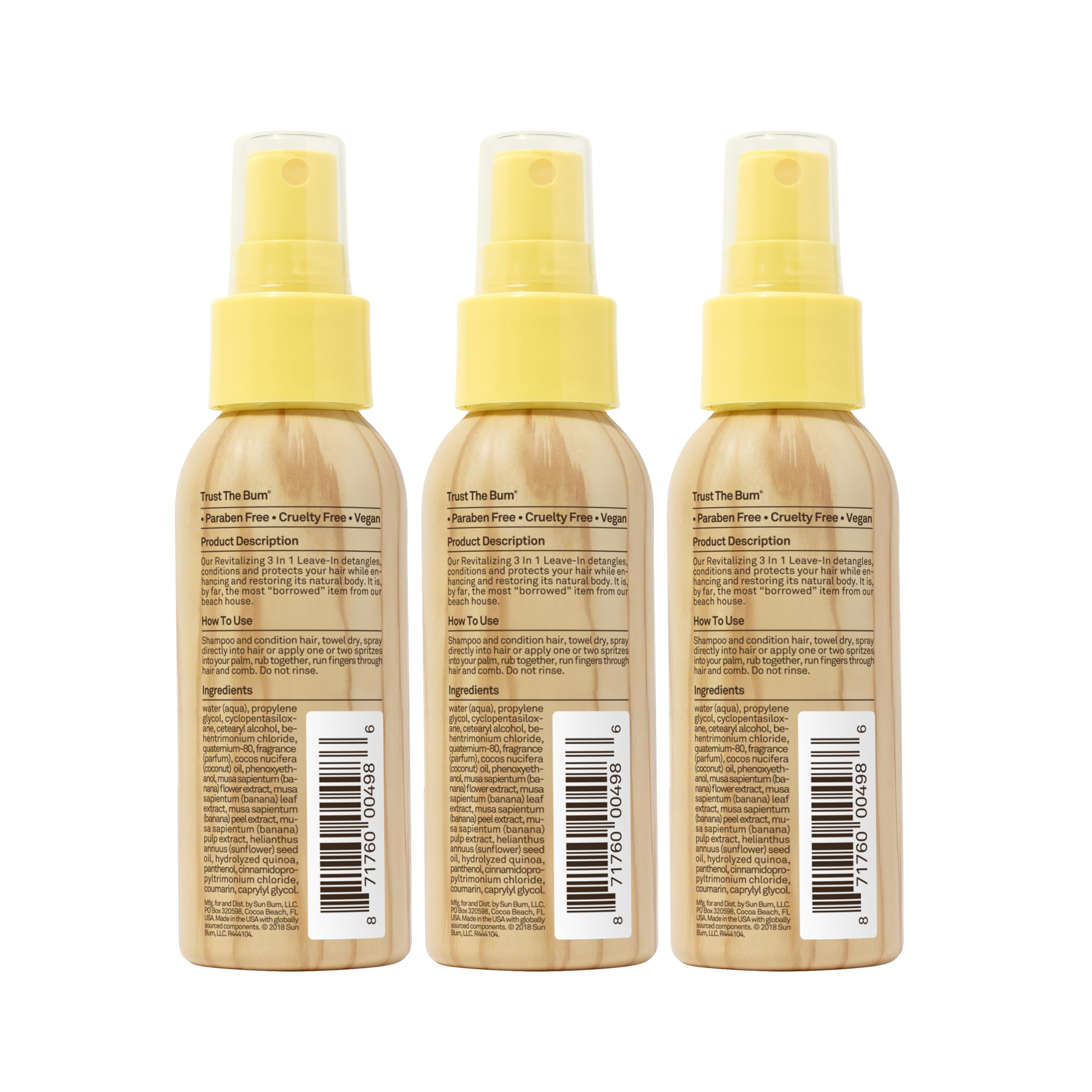 Sun Bum cabello suave y brillante gracias a la fórmula vegana