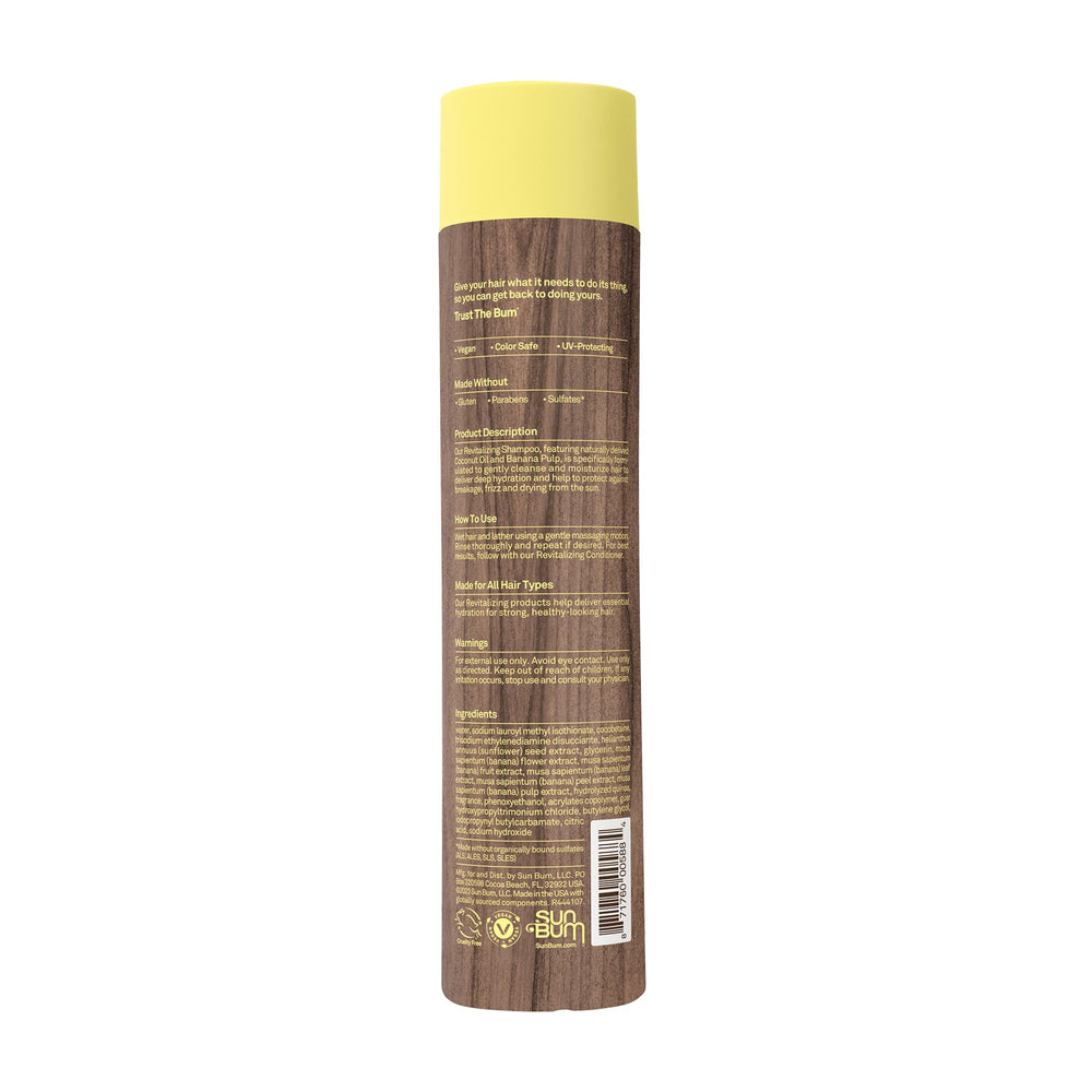 Sun Bum champú revitalizante, envase vegano y libre de crueldad.