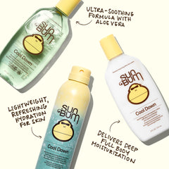 Sun Bum Cool Down Lotion: envase de tres onzas ideal para viaje y uso diario.