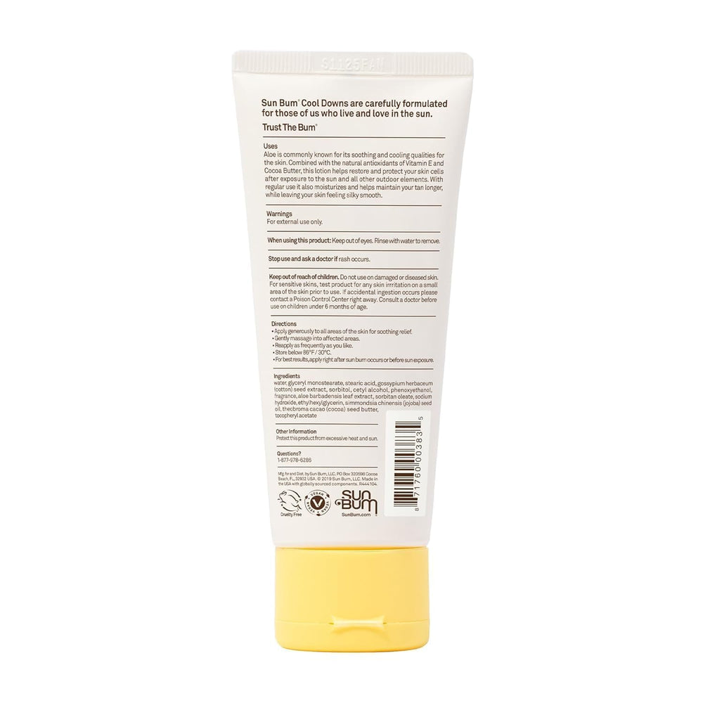 Sun Bum Cool Down Lotion: manteca de cacao para mantener la hidratación luego del sol.