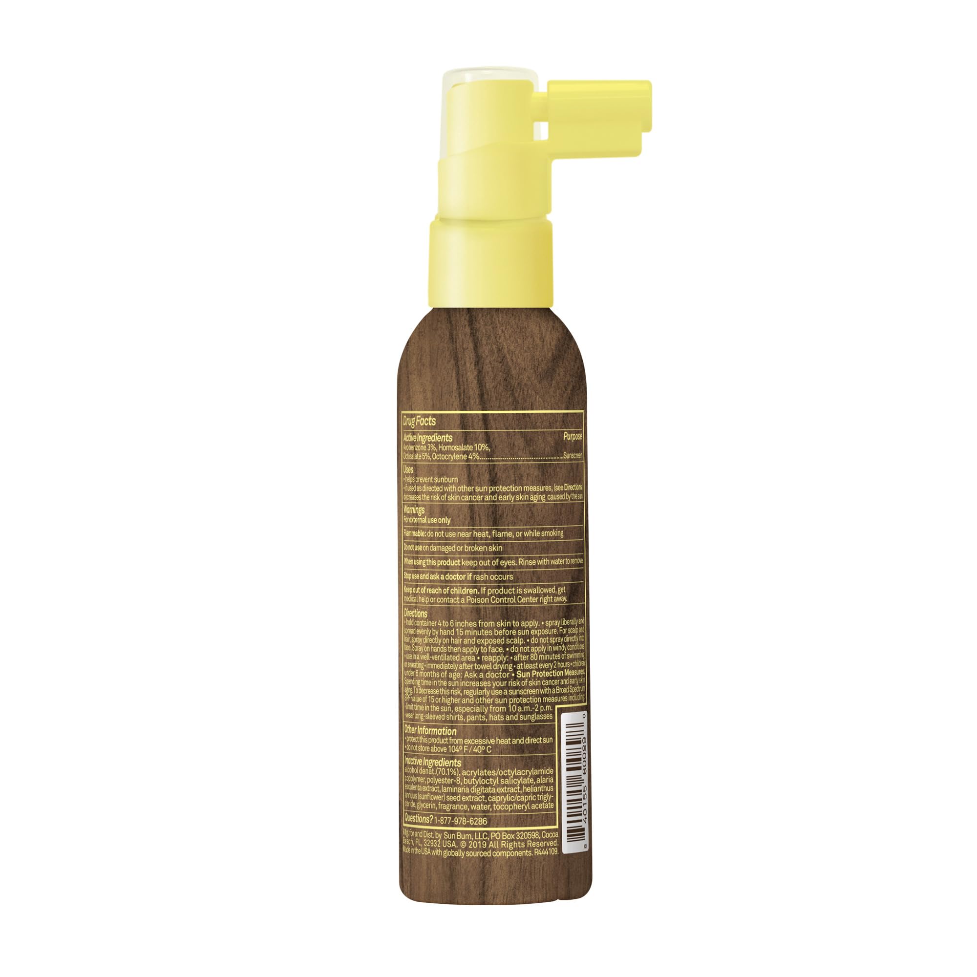 Sun Bum libre de sulfatos para cabello suave.