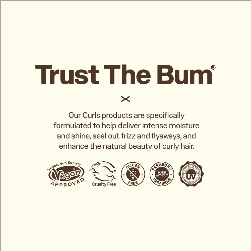 Sun Bum Curls Acondicionador, protección UV suave para cabellos.