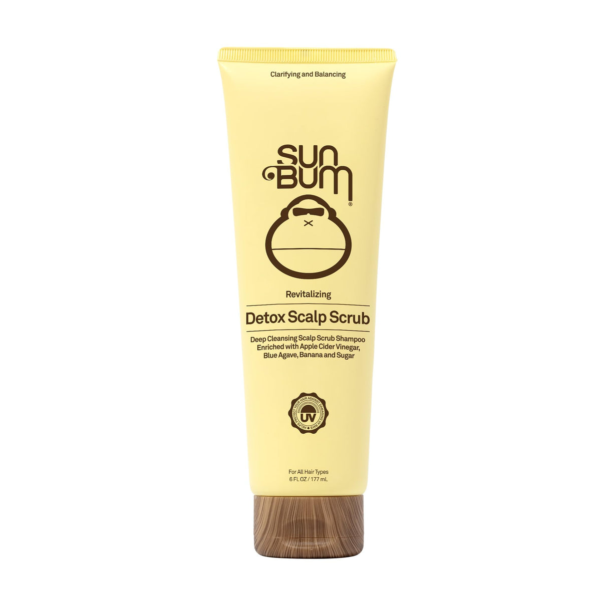 Sun Bum desintoxicante exfoliante para el cuero cabelludo, limpieza suave y revitalizante.