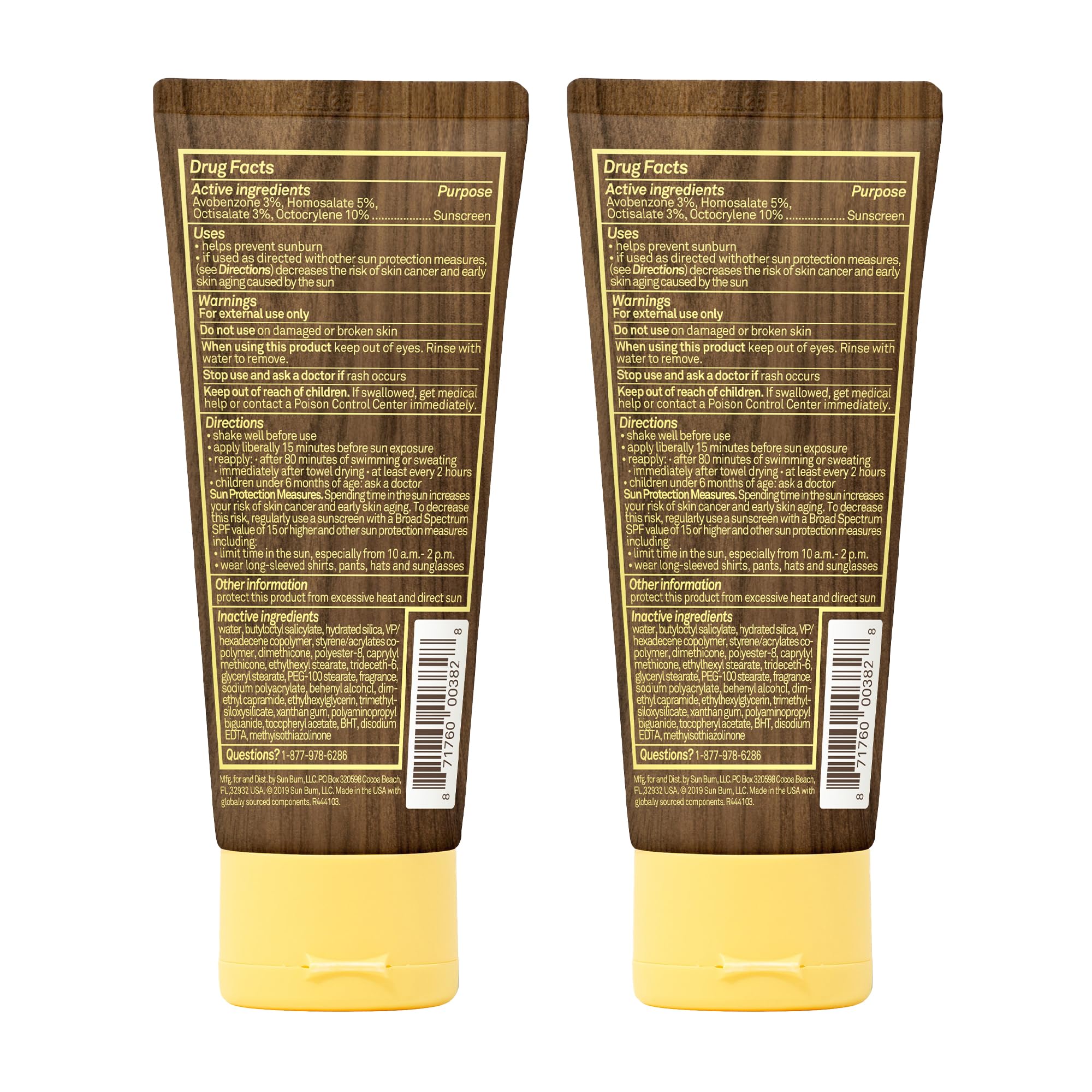 Sun Bum duo pack 3 oz tubes on-the-go protection