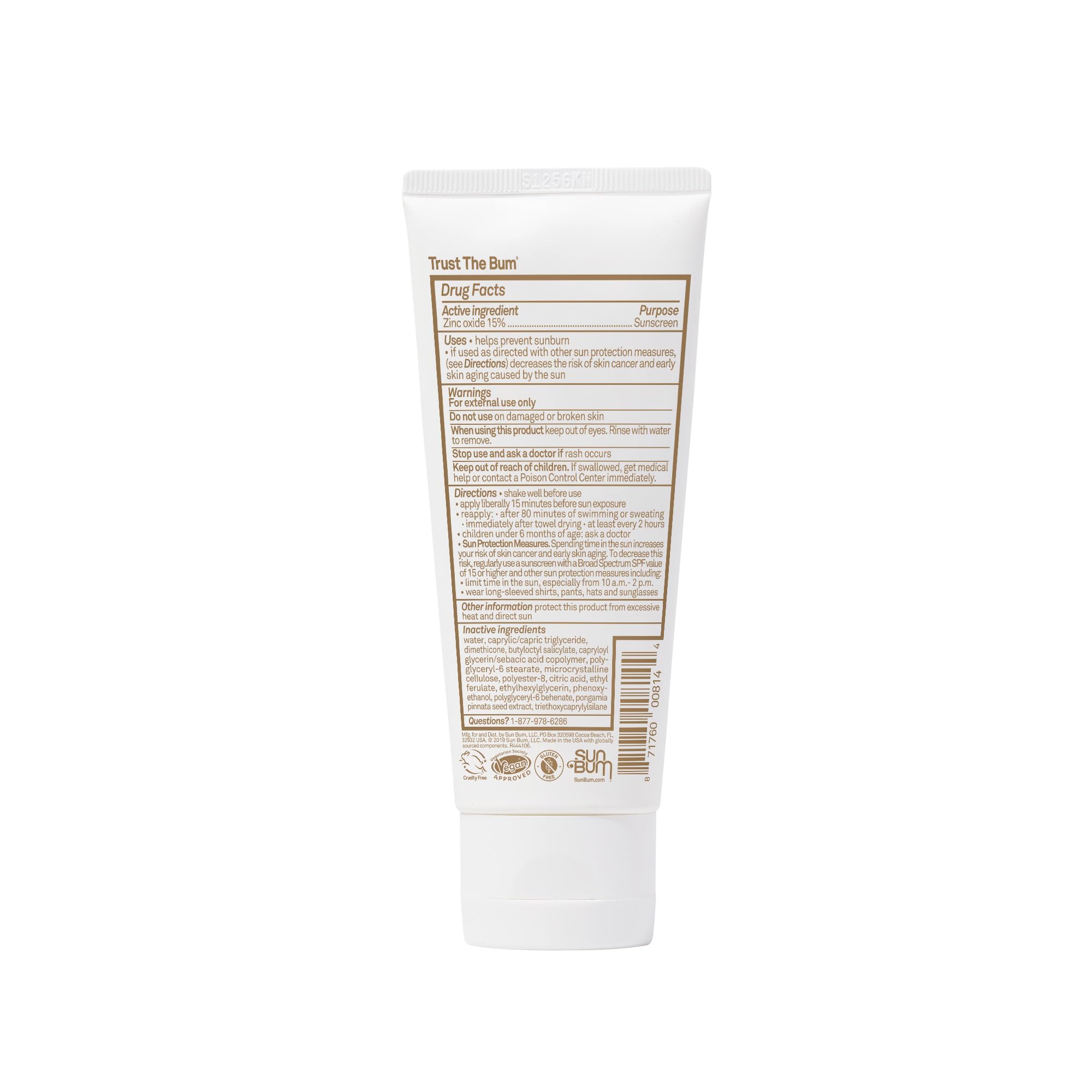 Sun Bum Mineral SPF 30 uso diario en la playa con protección solar