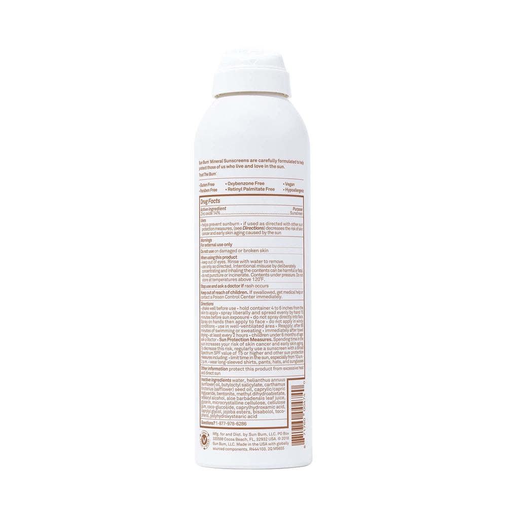 Presentación de 6 onzas de Sun Bum Mineral SPF 30 para viajar.