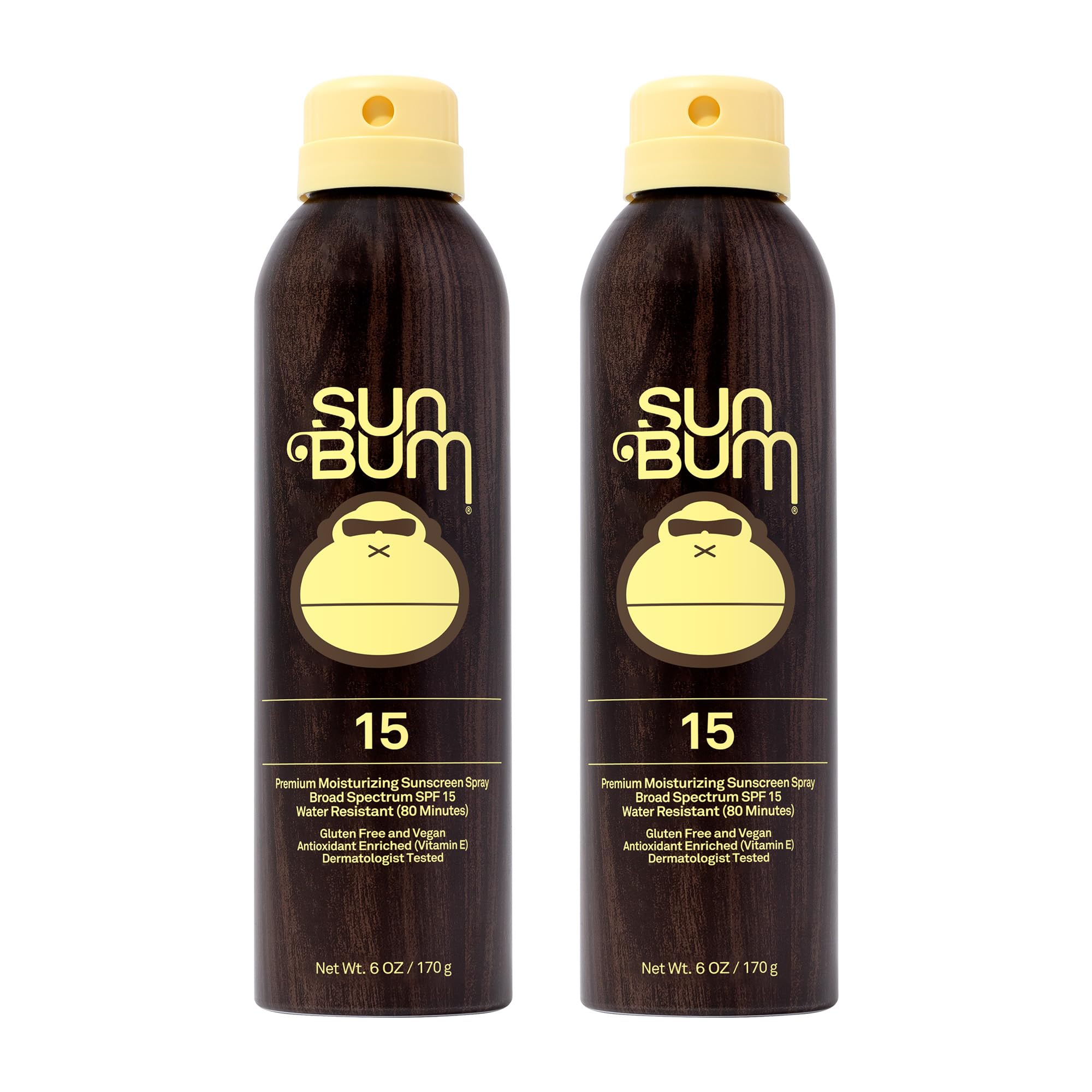 Sun Bum Original SPF 15 sunscreen spray bottle for daily sun protection