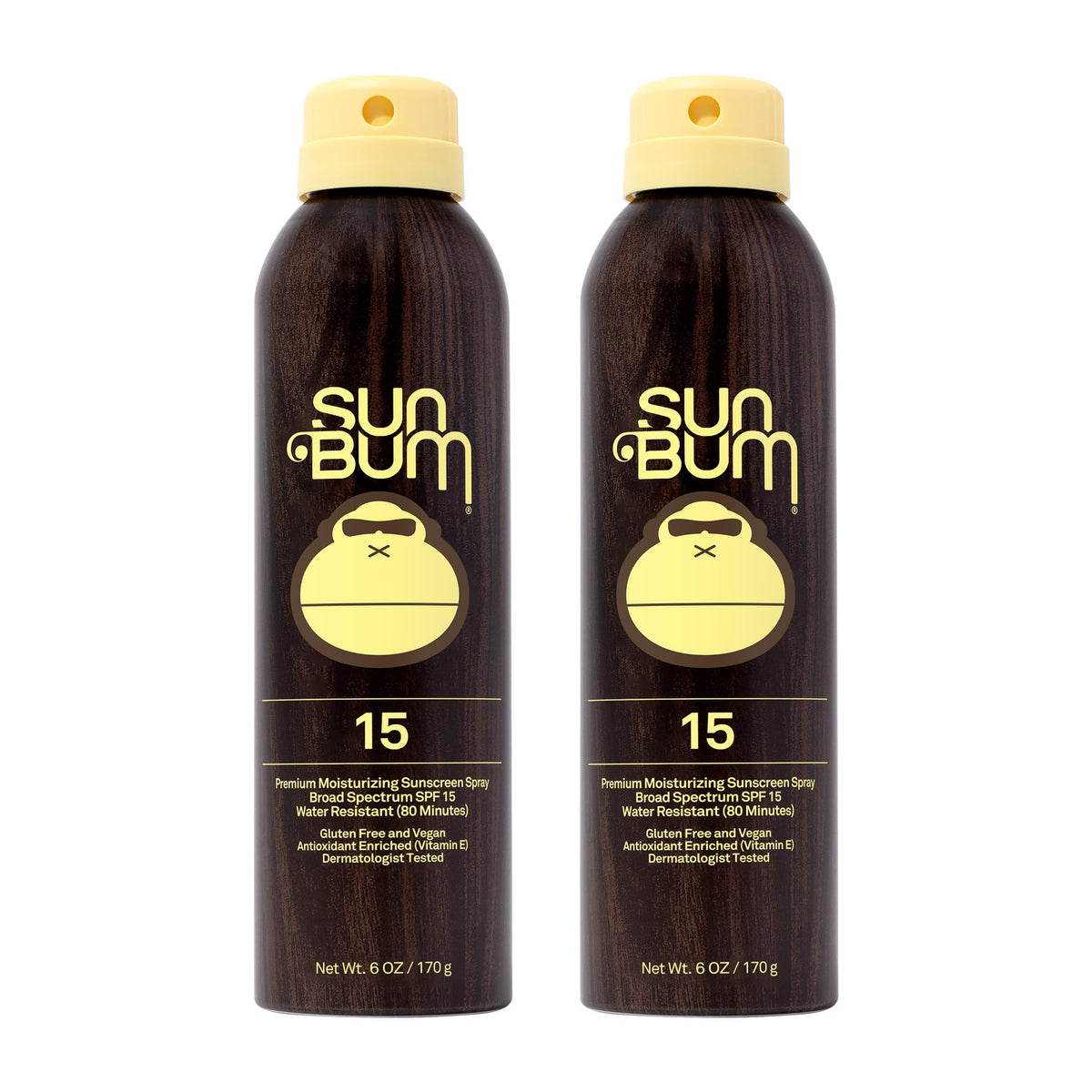 Sun Bum Original SPF 15 sunscreen spray bottle for daily sun protection