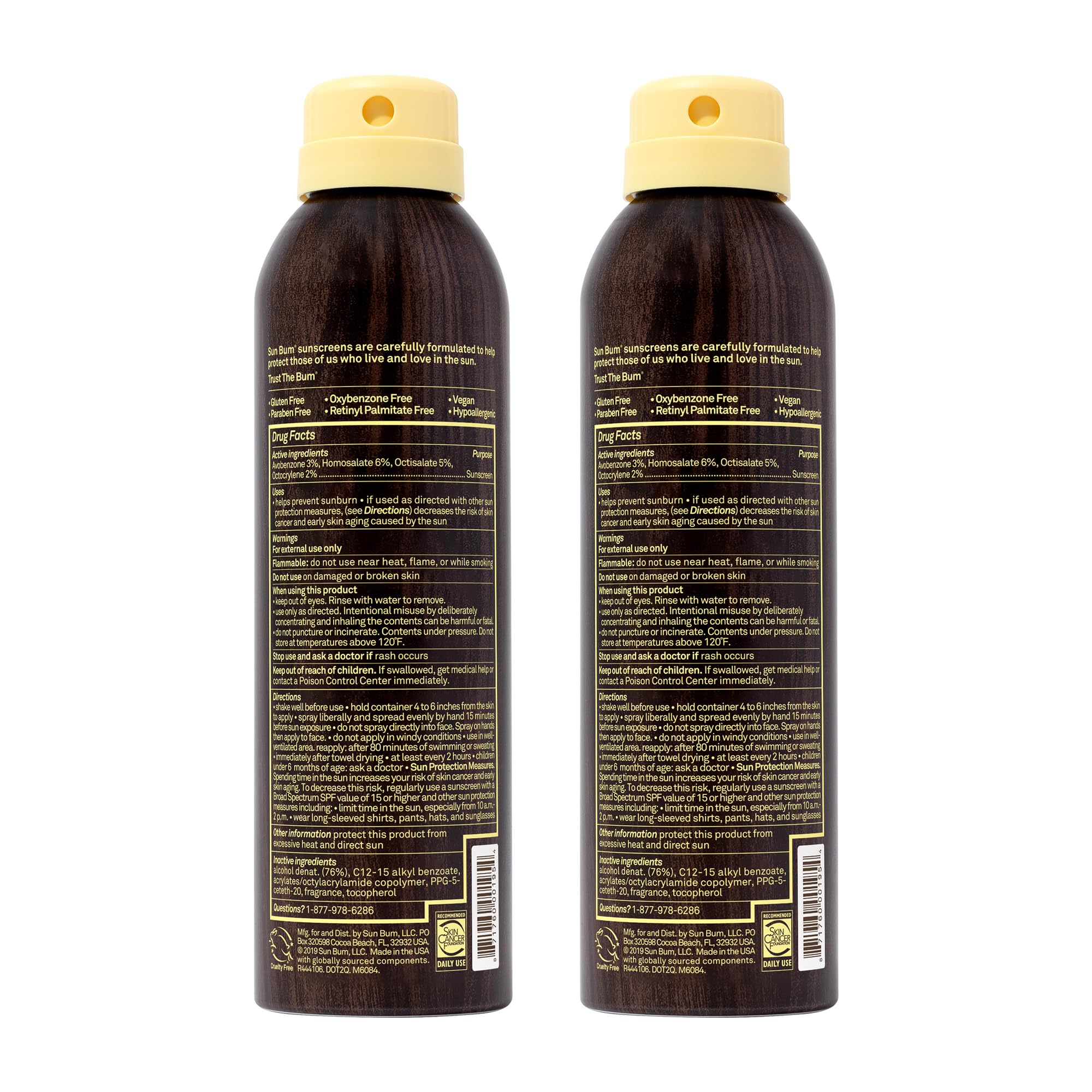 Sun Bum Original SPF 15 fragrance adds a light summer scent