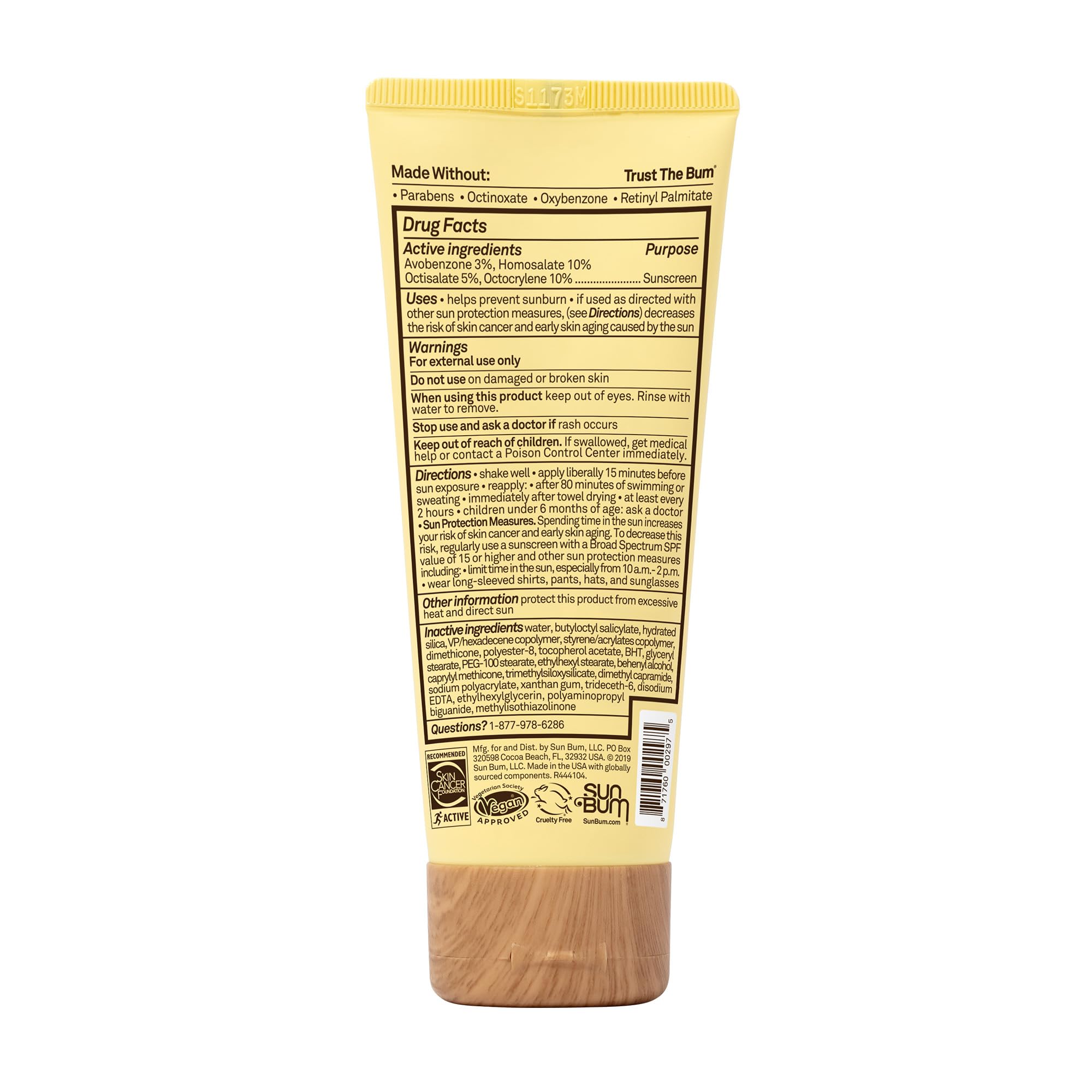 Sun Bum Original SPF50: protección diaria para piel expuesta al sol.