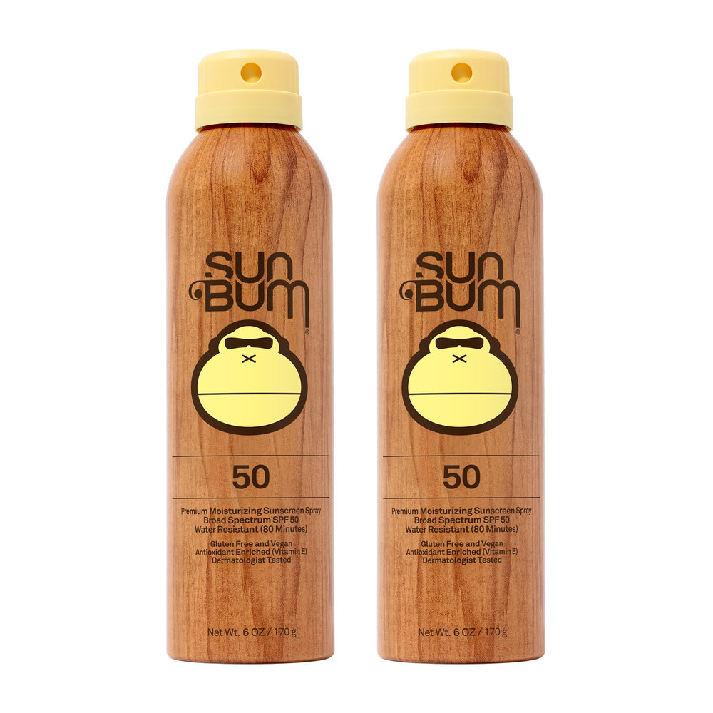 Sun Bum Original SPF 50 spray bottle ready for beach days