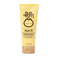 Sun Bum Original SPF70 Loción facial, empaque visible para protección diaria