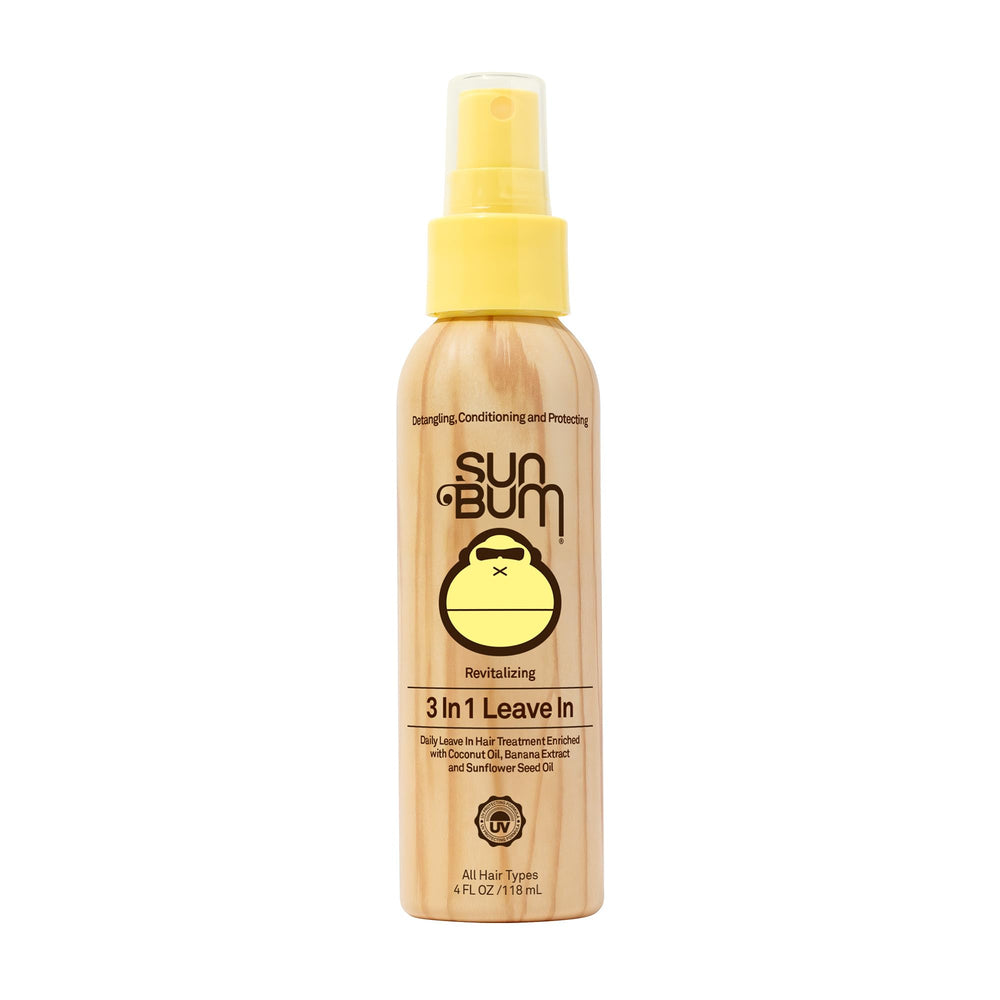 Sun Bum Revitalizante 3 en 1, botella, facilita peinado y controla el encrespamiento.