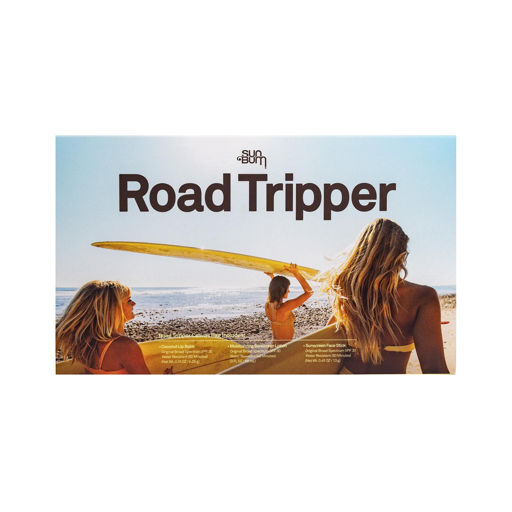 Sun Bum Road Tripper face stick close-up showcases portable protection.