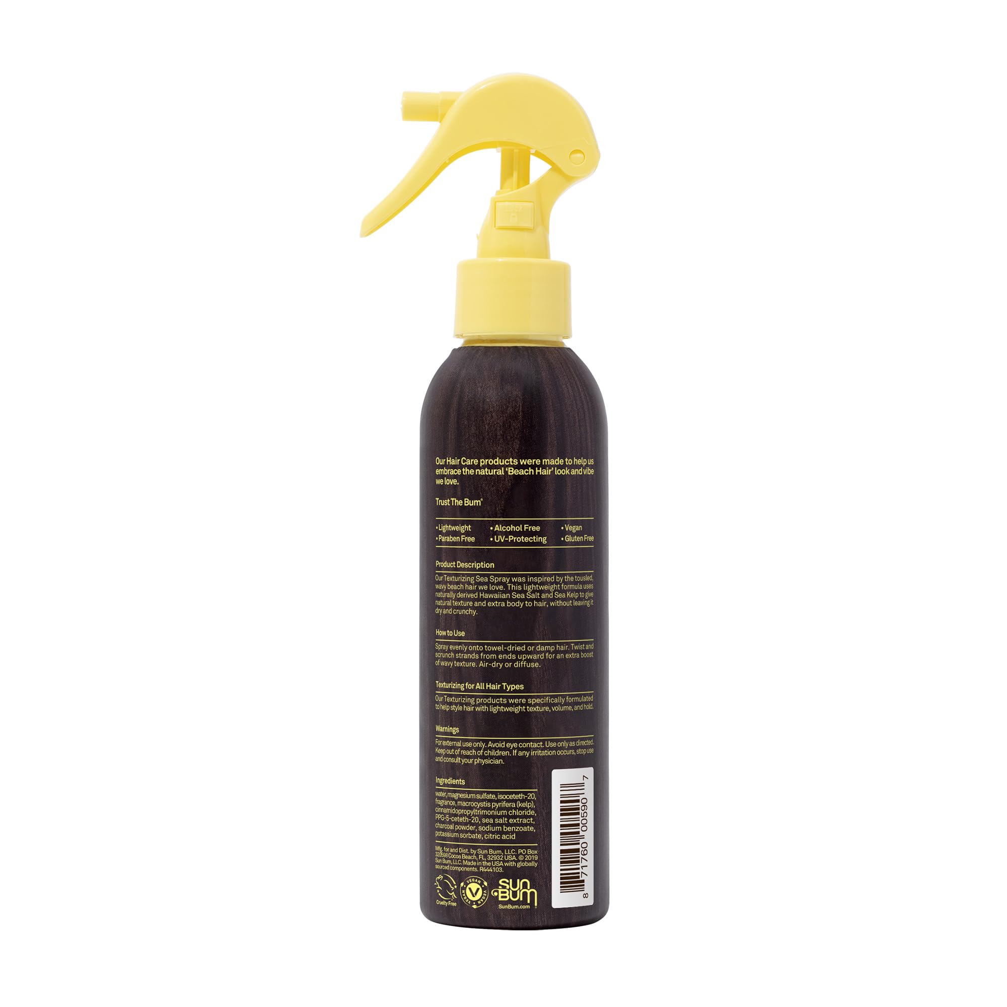 Sun Bum Spray de Sal Marina: textura para todo tipo de cabello.