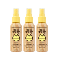 Sun Bum tres-en-uno en botella, control del frizz y brillo