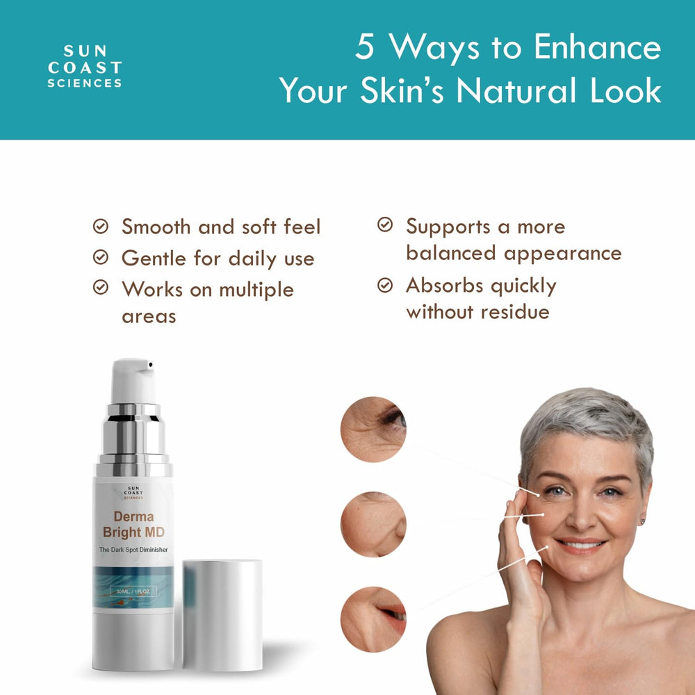 Sun Coast Sciences Derma Bright MD hyaluronic acid glow application.