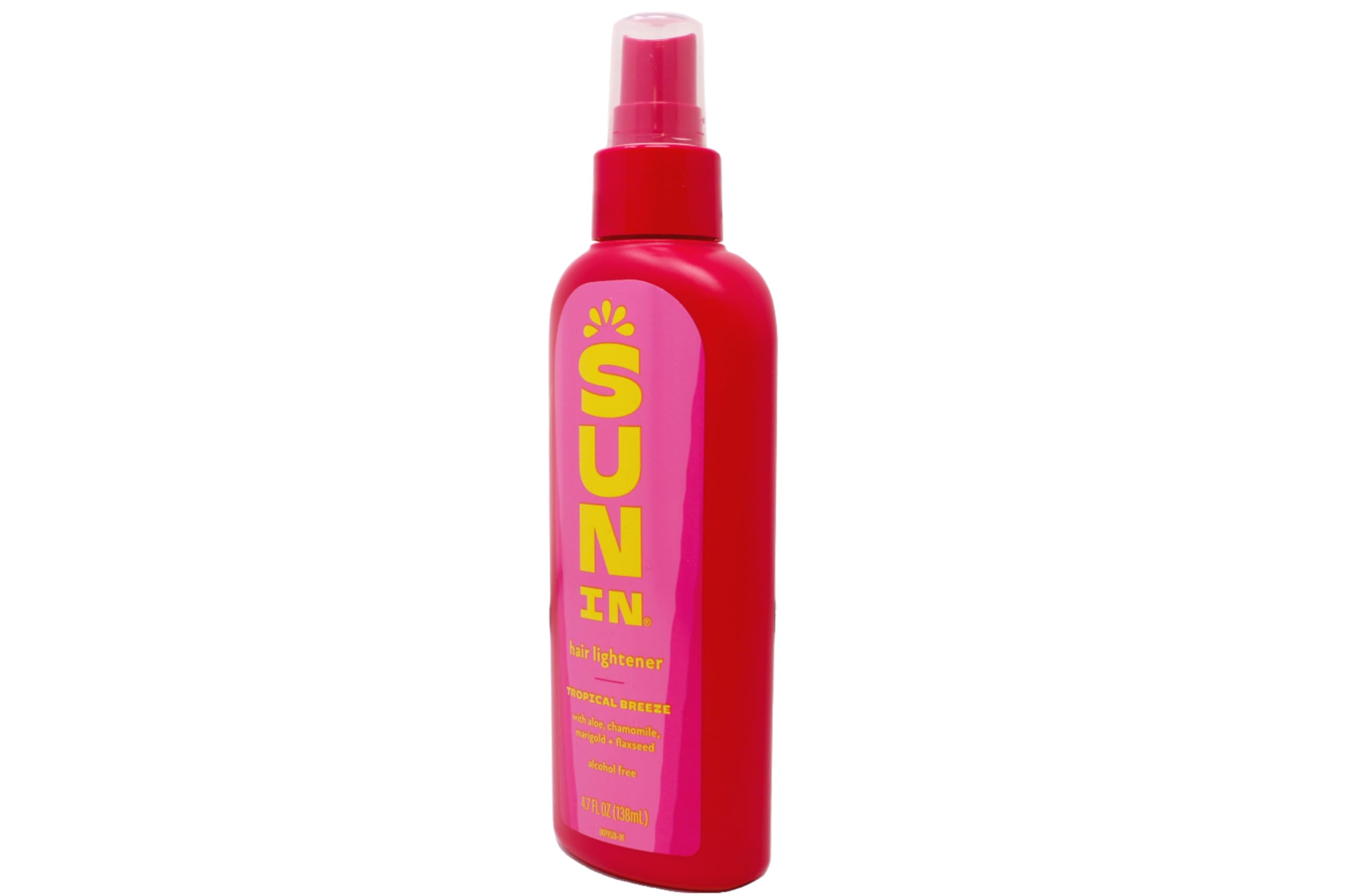 Sun In lemon fresh cap helps controlled dosing during use.