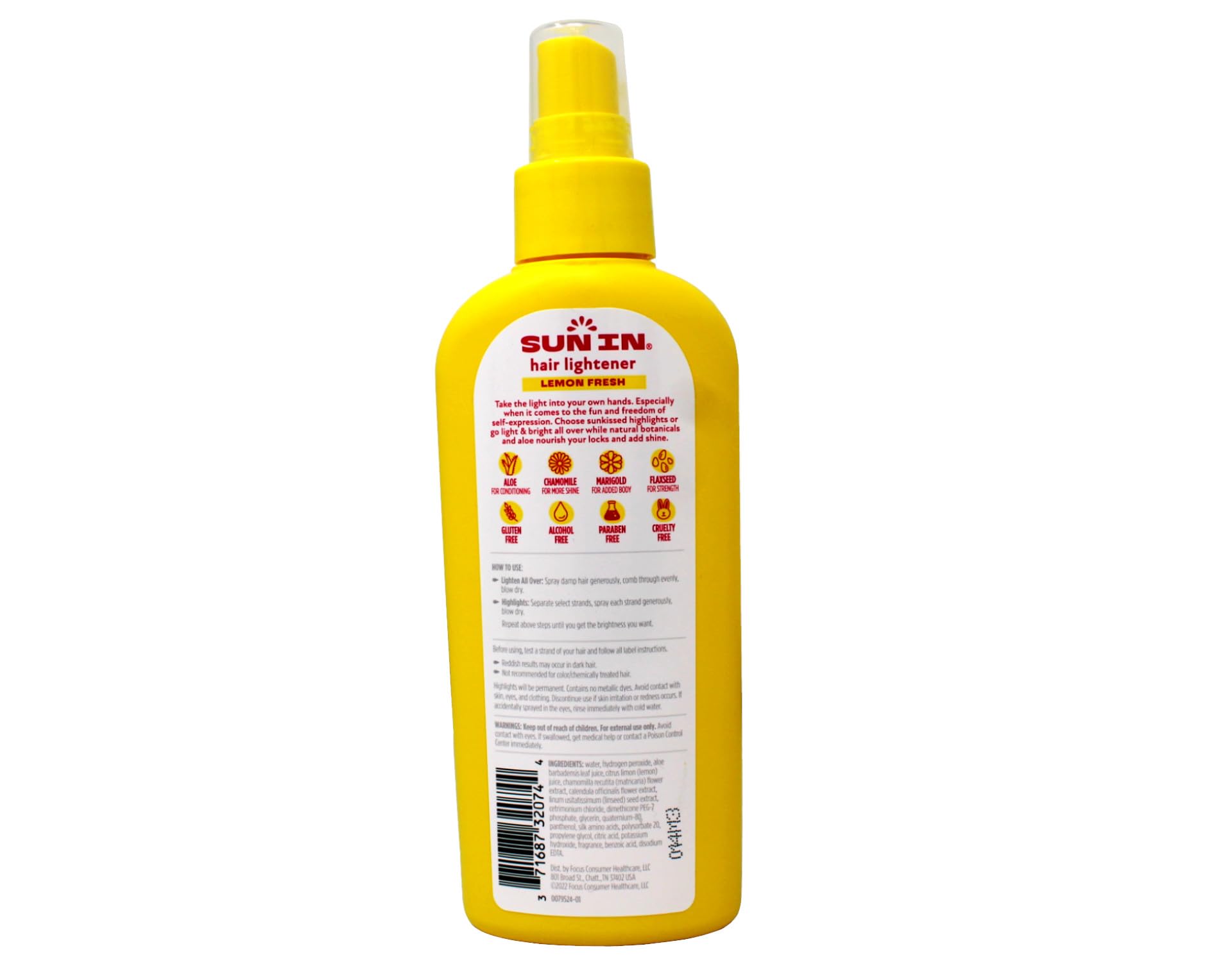 Sun In lemon fresh dispense pump provides quick, mess-free application.