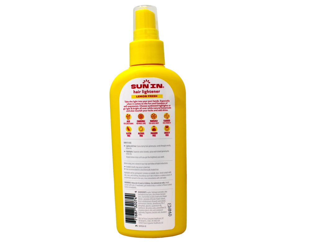 Sun In lemon fresh dispense pump provides quick, mess-free application.