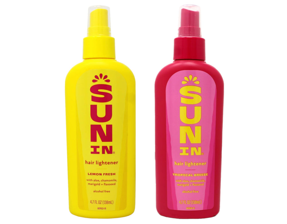 Sun In lemon fresh label shows directions for safe lightening.
