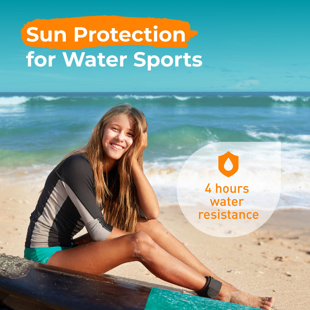 Sun Zapper barra solar para rostro y cuerpo con cobertura mineral confiable.