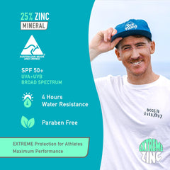 Sun Zapper Barra zincada SPF50 en hombros para cobertura precisa