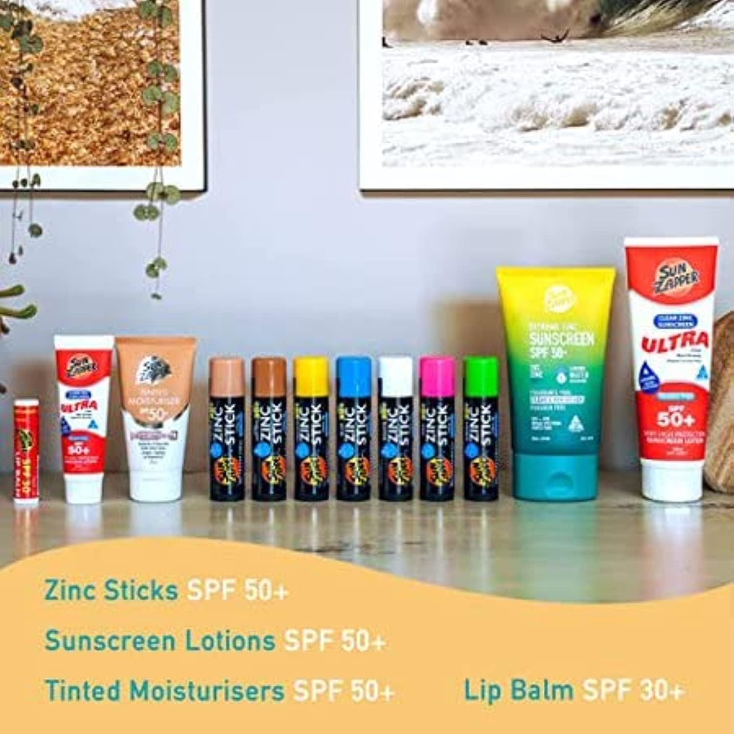 Sun Zapper Rainbow Stick Green on skin for mineral sun protection by the pool.