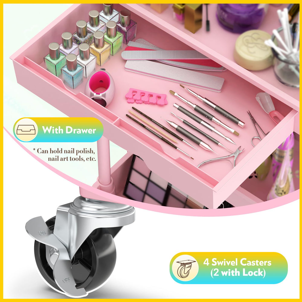 SUNALLY removable drawer design helps sort sponges and mini accessories.